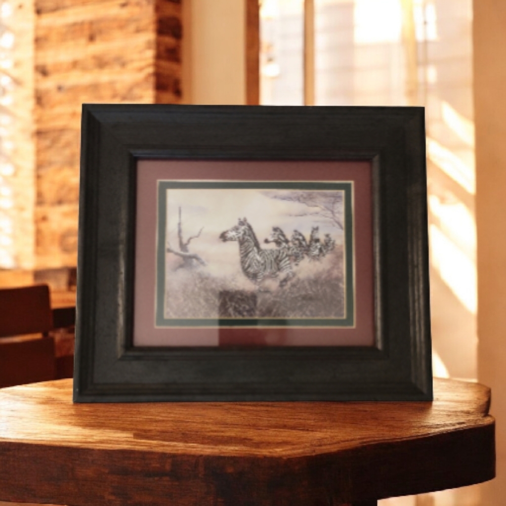 Hobby Lobby Black Framed Zebra Print